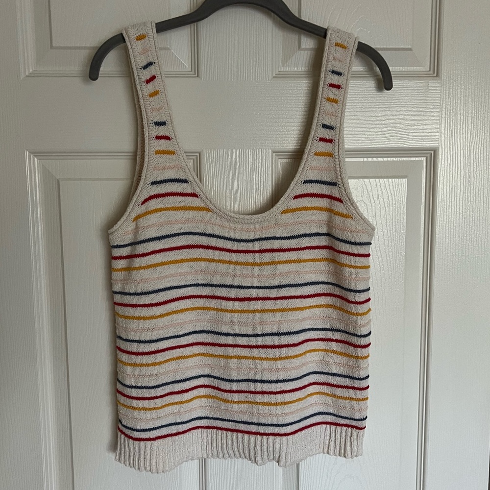 Madewell striped knit tank top